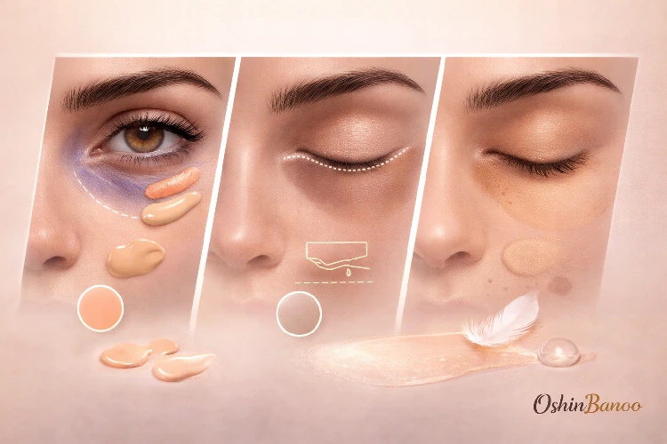 تیرگی دور چشم
گودی
لک
