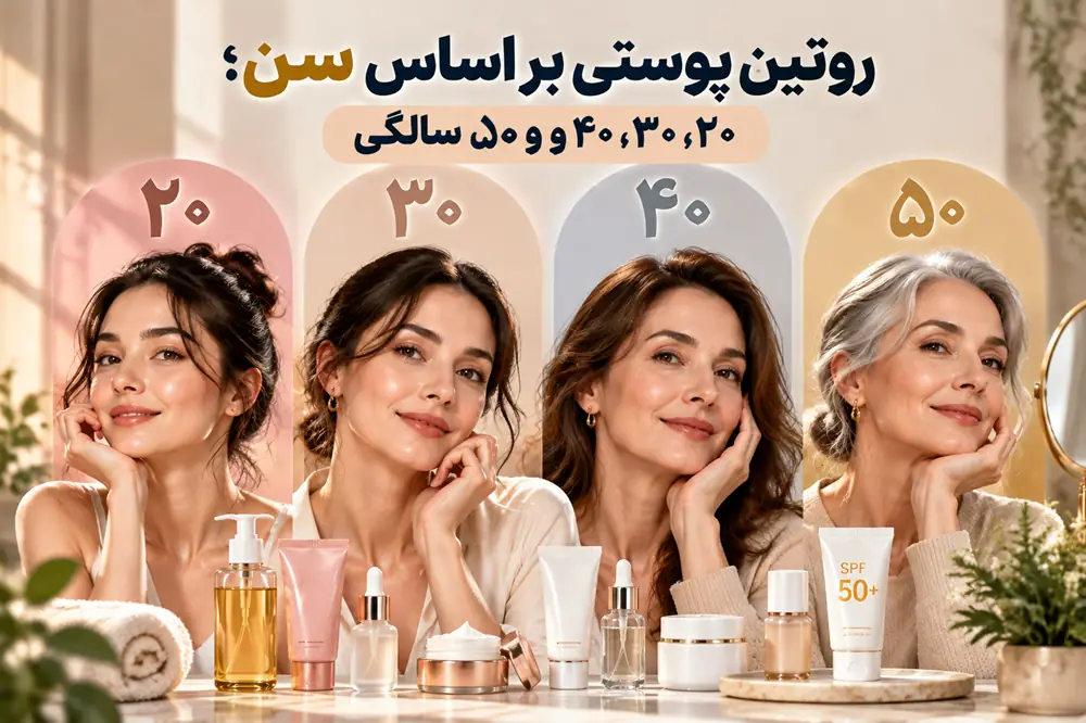 روتین پوستی بر اساس سن