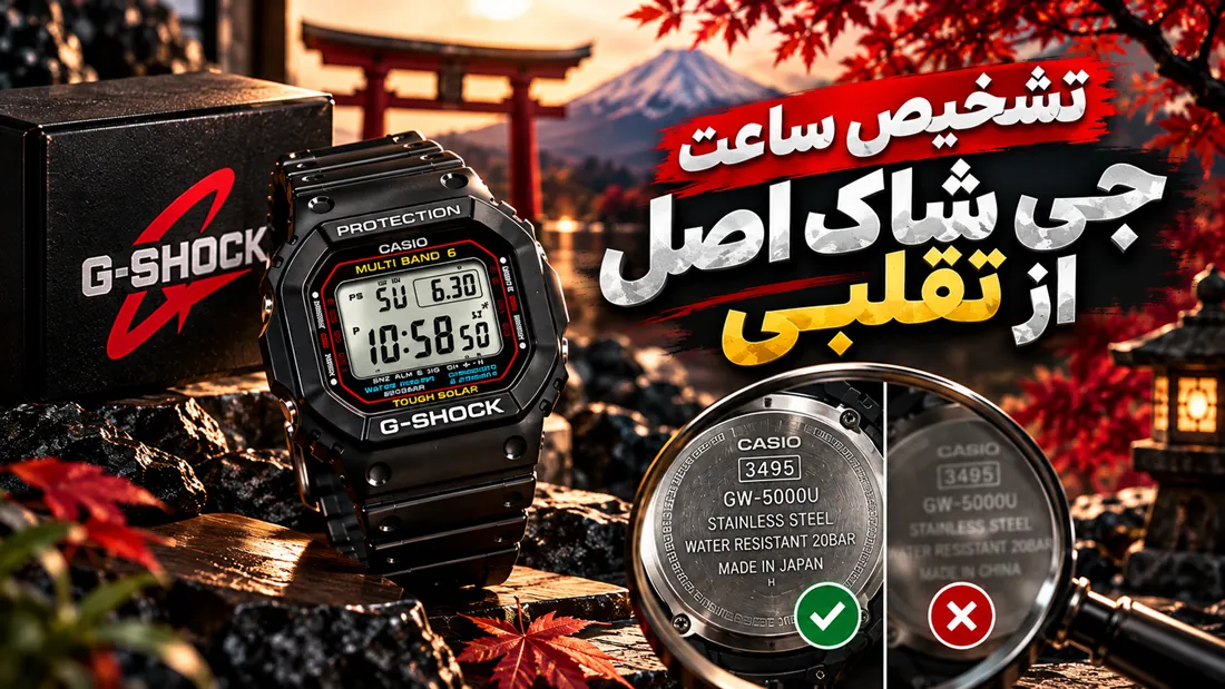 تشخیص ساعت جی شاک اصل از تقلبی